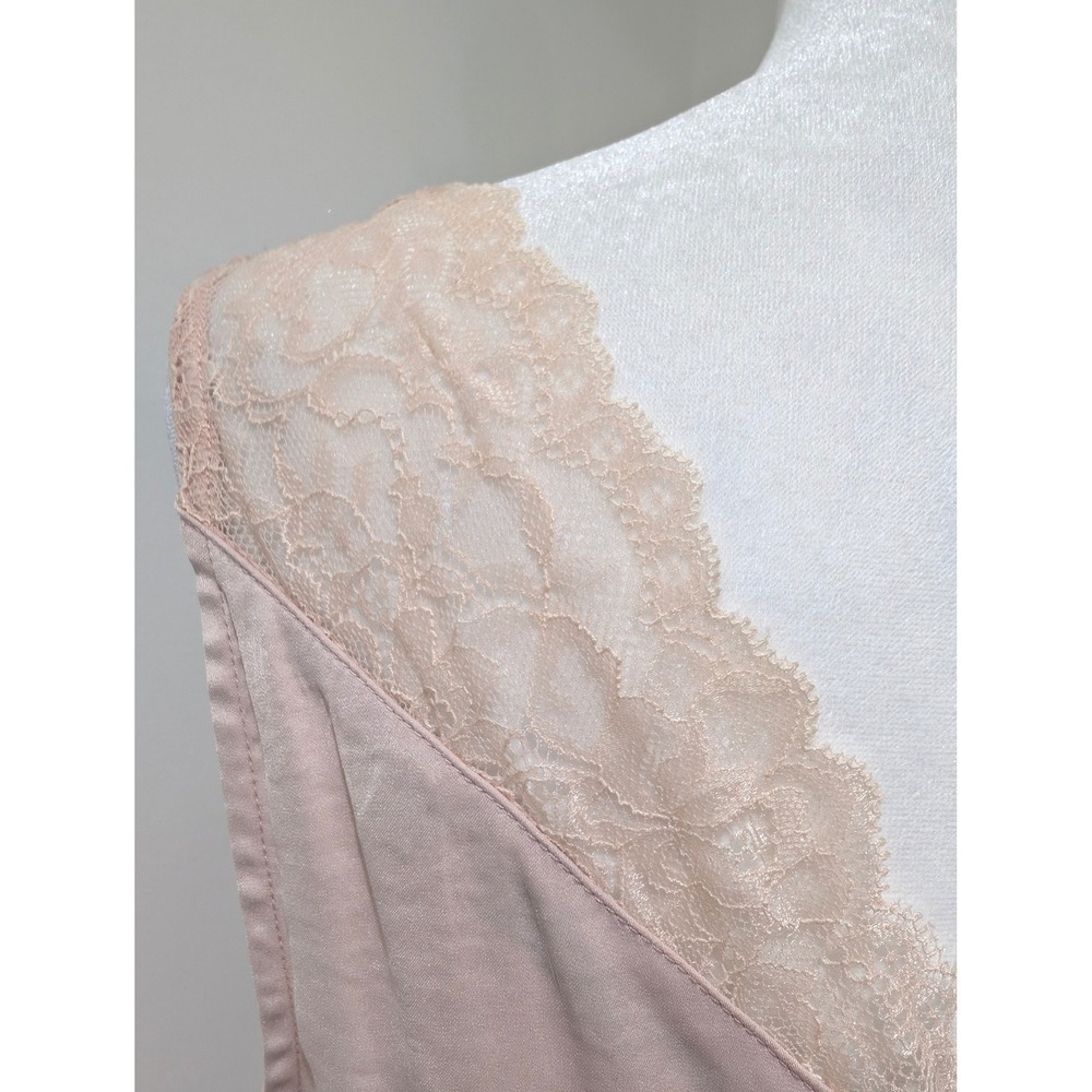 Scotch & Soda Pink Lace Trim V-Neck Camisole Coquette Fairy Ballet Tank Top S - Picture 6 of 12